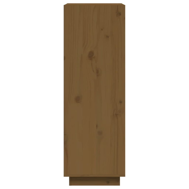 Boekenkast/kamerscherm 60x35x103 cm grenenhout honingbruin MeubelReus