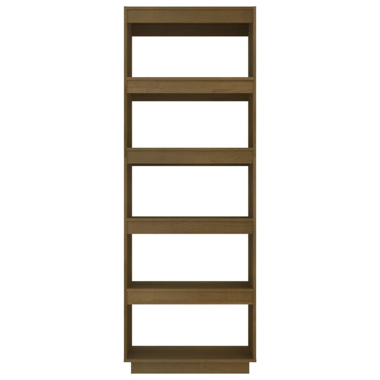 Boekenkast/kamerscherm 60x35x167 cm grenenhout honingbruin MeubelReus