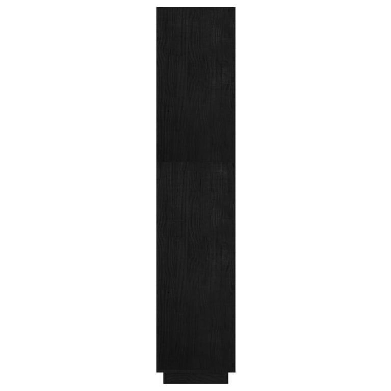 Boekenkast/kamerscherm 60x35x167 cm massief grenenhout zwart MeubelReus