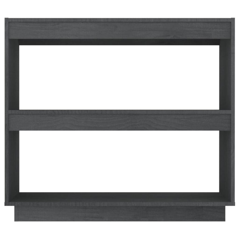 Boekenkast 80x35x71 cm massief grenenhout grijs MeubelReus