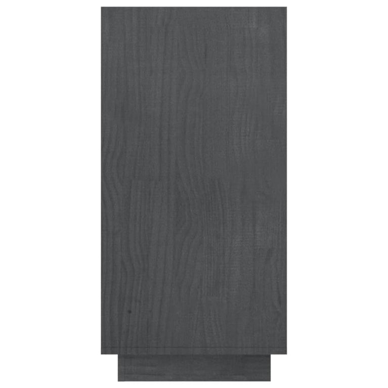 Boekenkast 80x35x71 cm massief grenenhout grijs MeubelReus