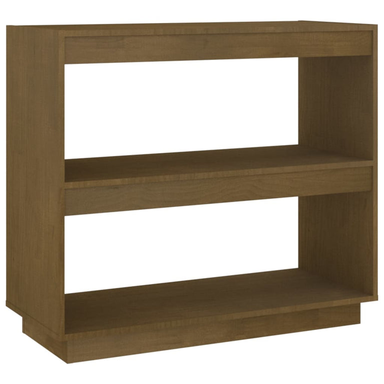 Boekenkast 80x35x71 cm massief grenenhout honingbruin MeubelReus