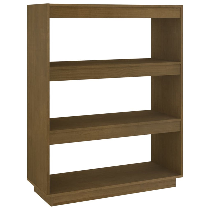 Boekenkast/kamerscherm 80x35x103 cm grenenhout honingbruin MeubelReus