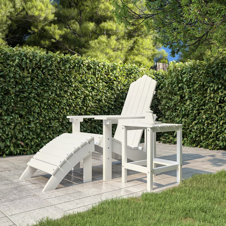 Tuintafel Adirondack 38x38x46 cm HDPE wit MeubelReus