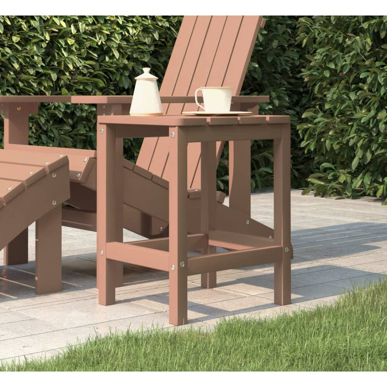 Tuintafel Adirondack 38x38x46 cm HDPE bruin MeubelReus