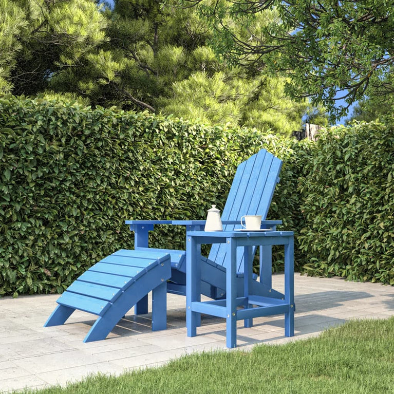 Tuintafel Adirondack 38x38x46 cm HDPE aquablauw MeubelReus
