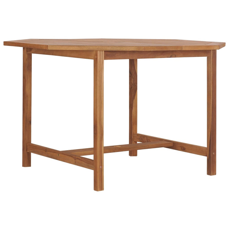 Tuintafel 110x110x75 cm massief teakhout MeubelReus