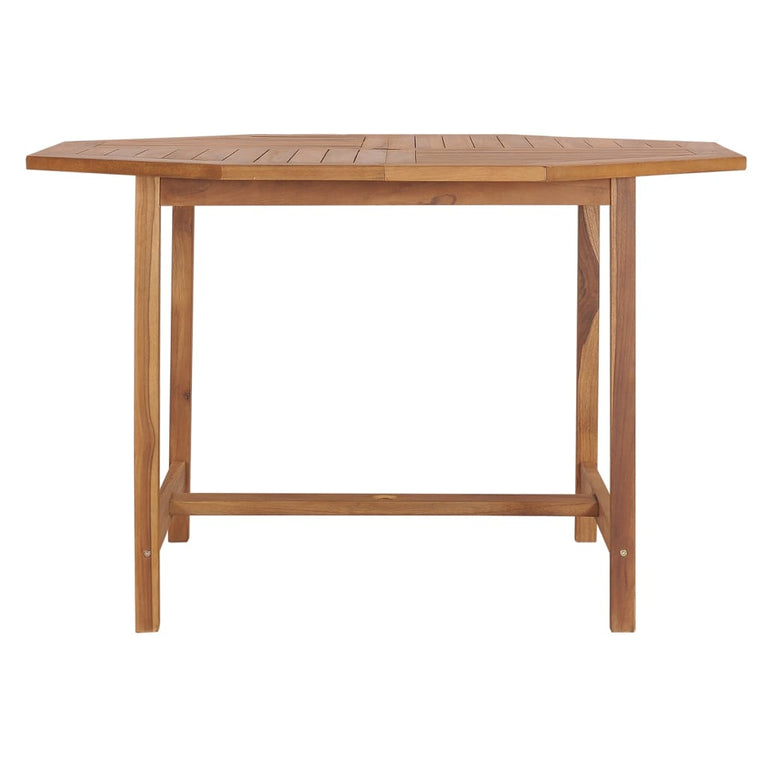 Tuintafel 110x110x75 cm massief teakhout MeubelReus