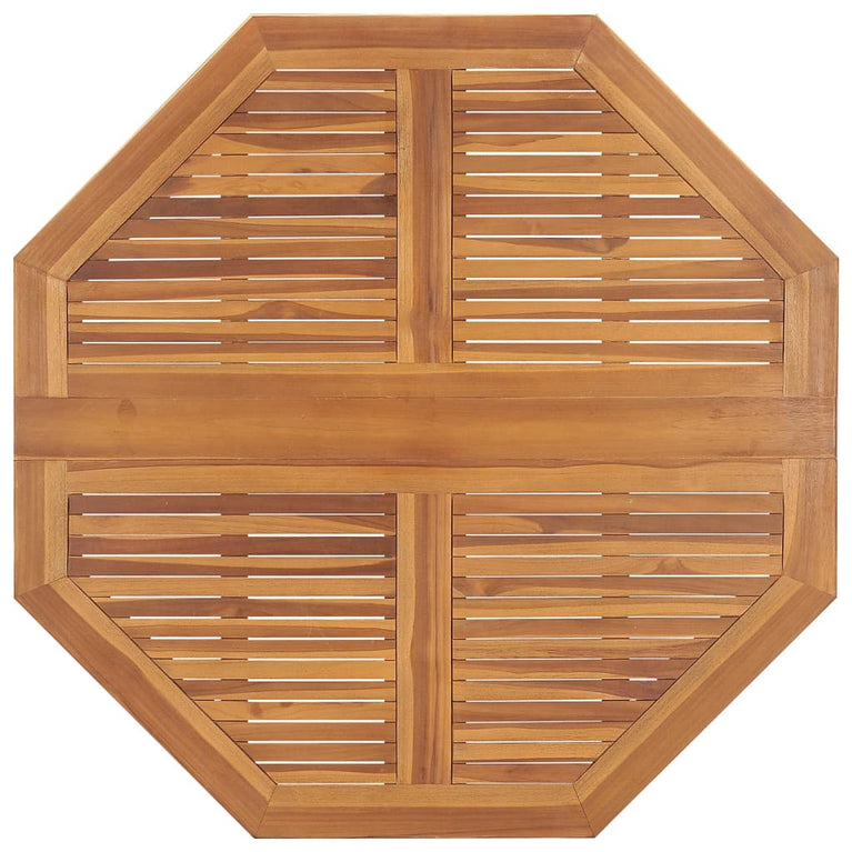 Tuintafel inklapbaar 110x110x75 cm massief teakhout MeubelReus