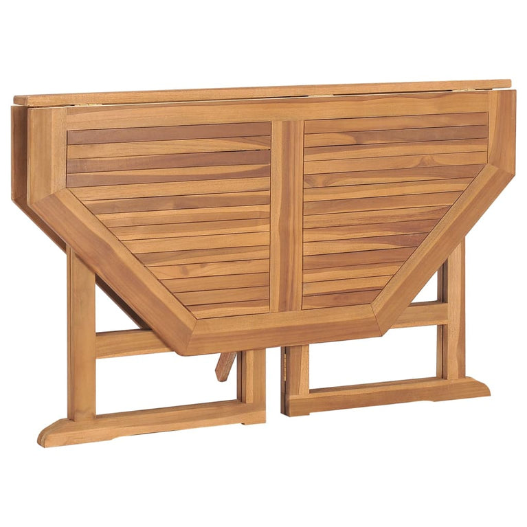 Tuintafel inklapbaar 110x110x75 cm massief teakhout MeubelReus