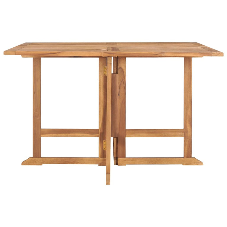 Tuintafel inklapbaar 110x110x75 cm massief teakhout MeubelReus