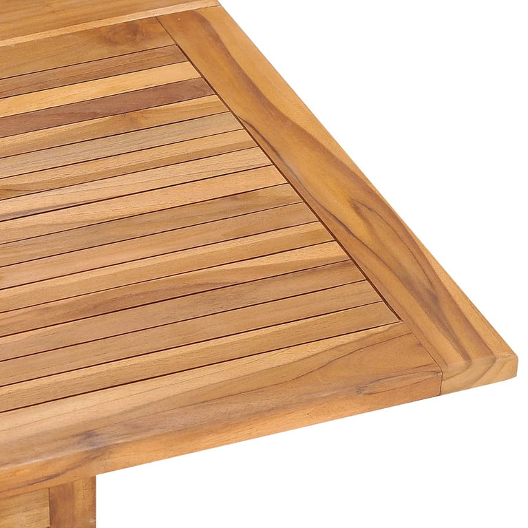 Tuintafel inklapbaar 110x110x75 cm massief teakhout MeubelReus