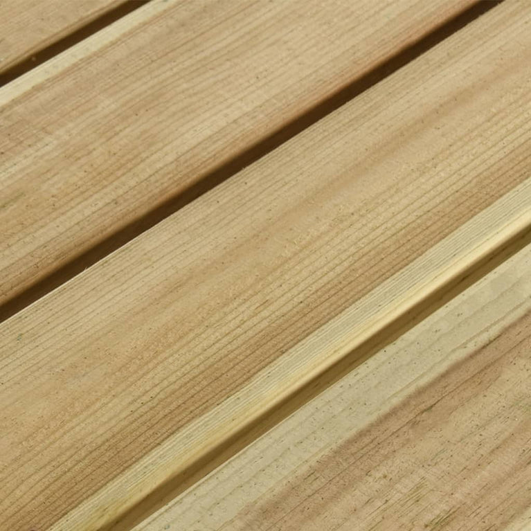 Picknicktafel met banken 110x123x73 cm geïmpregneerd grenenhout MeubelReus