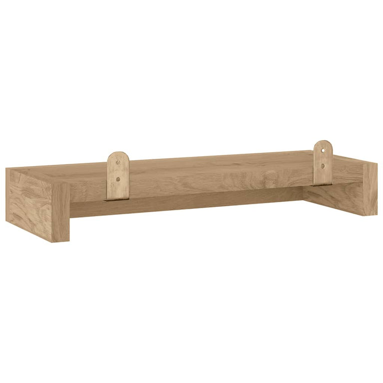 Wandschappen 2 st 40x15x6 cm massief teakhout