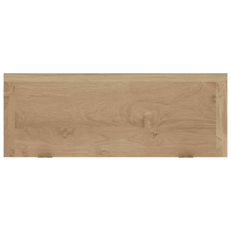 Wandschappen 2 st 40x15x6 cm massief teakhout