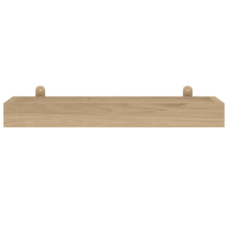 Wandschappen 2 st 60x15x6 cm massief teakhout