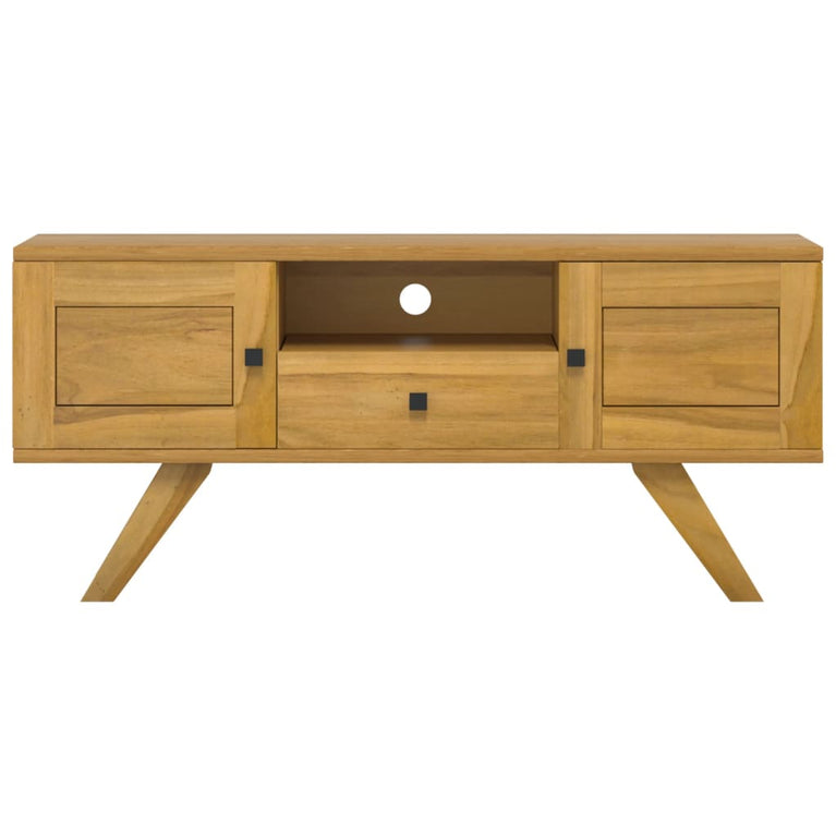 Tv-meubel 110x30x50 cm massief teakhout MeubelReus