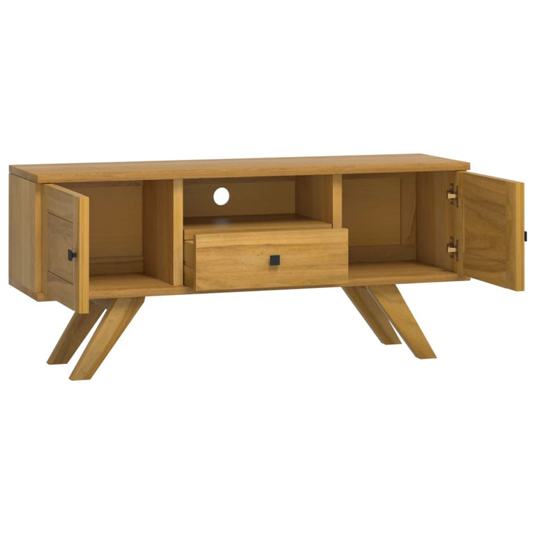 Tv-meubel 110x30x50 cm massief teakhout MeubelReus