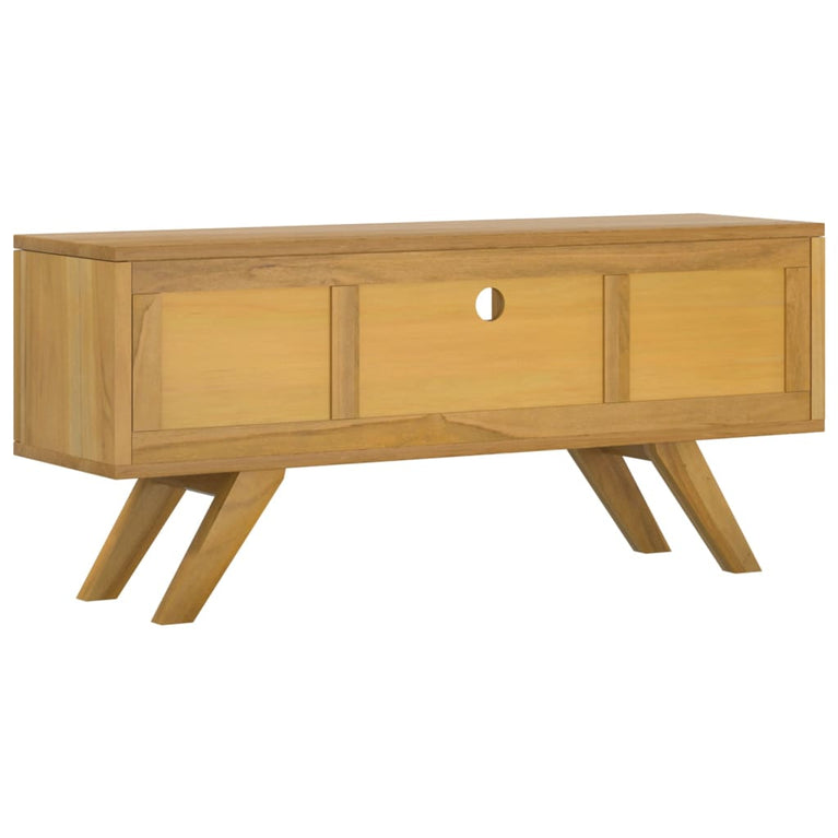 Tv-meubel 110x30x50 cm massief teakhout MeubelReus