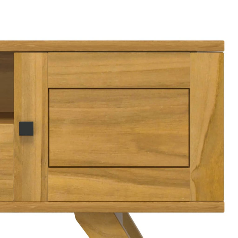 Tv-meubel 110x30x50 cm massief teakhout MeubelReus