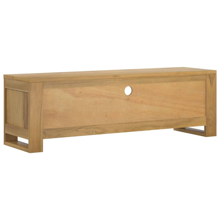 Tv-meubel 110x30x35 cm massief teakhout MeubelReus