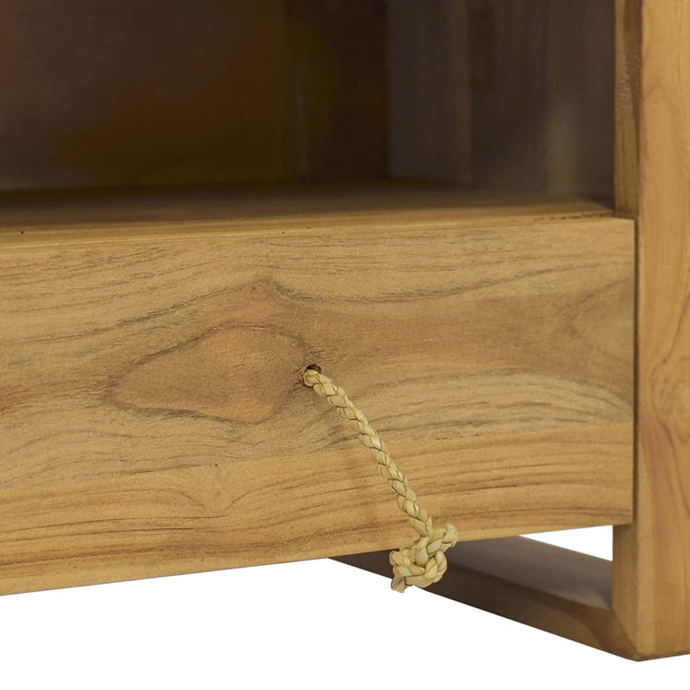 Tv-meubel 110x30x35 cm massief teakhout MeubelReus