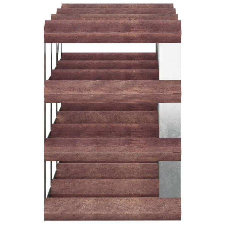 Wijnrek voor 12 flessen massief grenenhout bruin MeubelReus