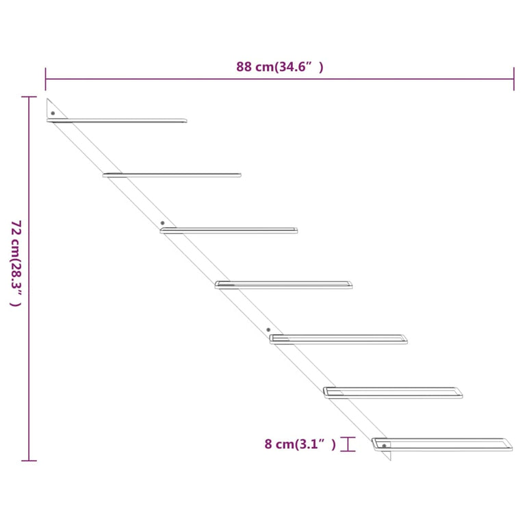 Wijnrekken 2 st voor 7 flessen wandmontage metaal goudkleurig MeubelReus