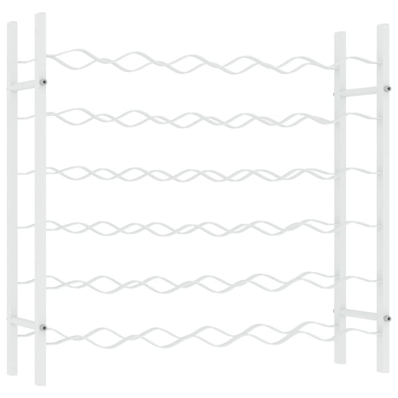 Wijnrek voor 36 flessen metaal wit MeubelReus