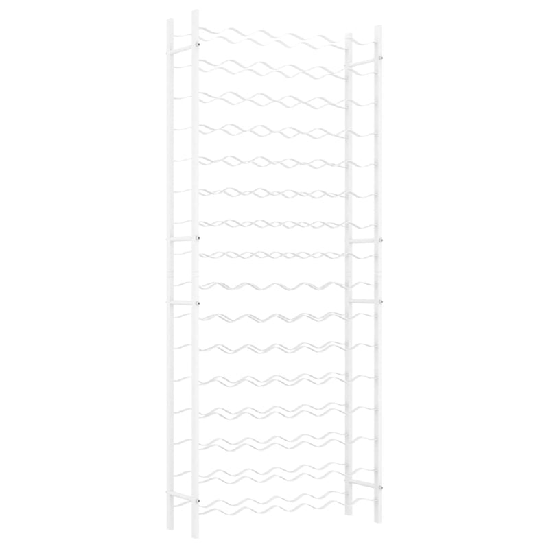 Wijnrek voor 96 flessen metaal wit MeubelReus
