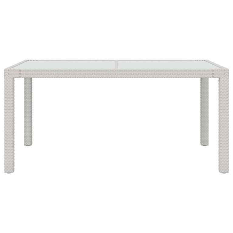 5-delige Tuinset met kussens poly rattan wit