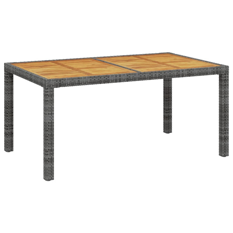 5-delige Tuinset met kussens poly rattan grijs MeubelReus