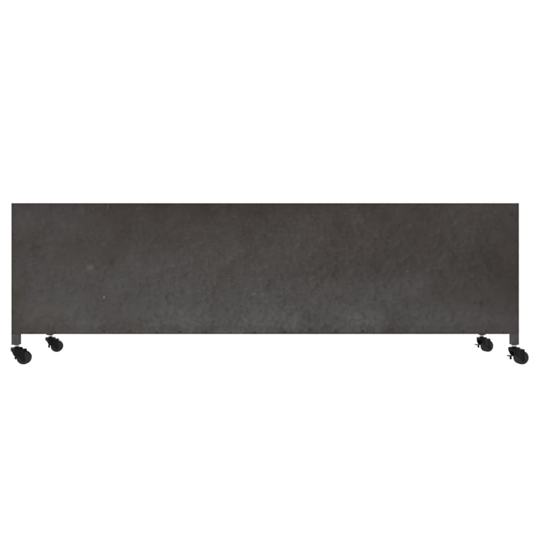 Tv-meubel 110x30x40 cm ijzer zilverkleurig MeubelReus