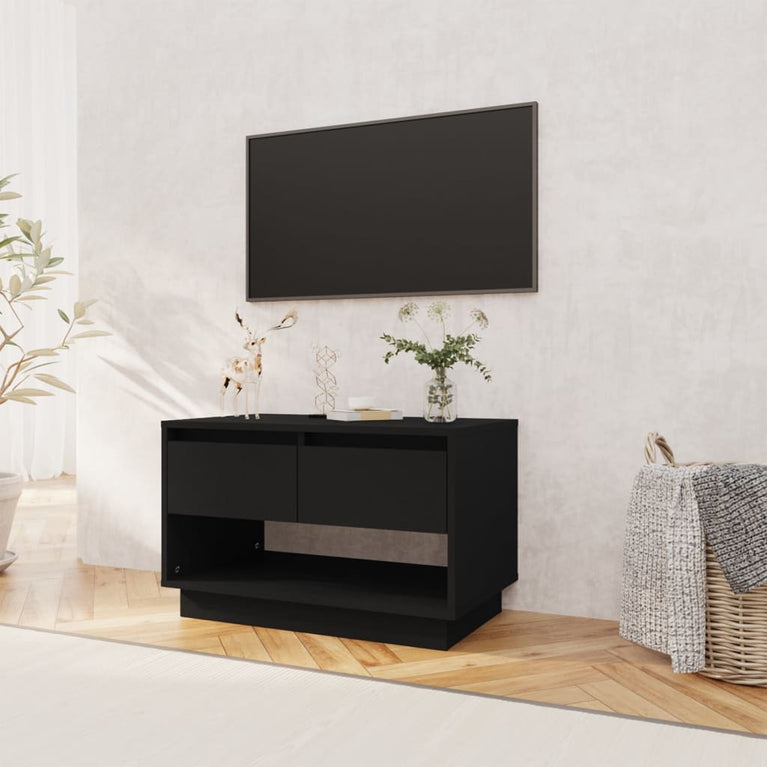Tv-meubel 70x41x44 cm spaanplaat zwart MeubelReus