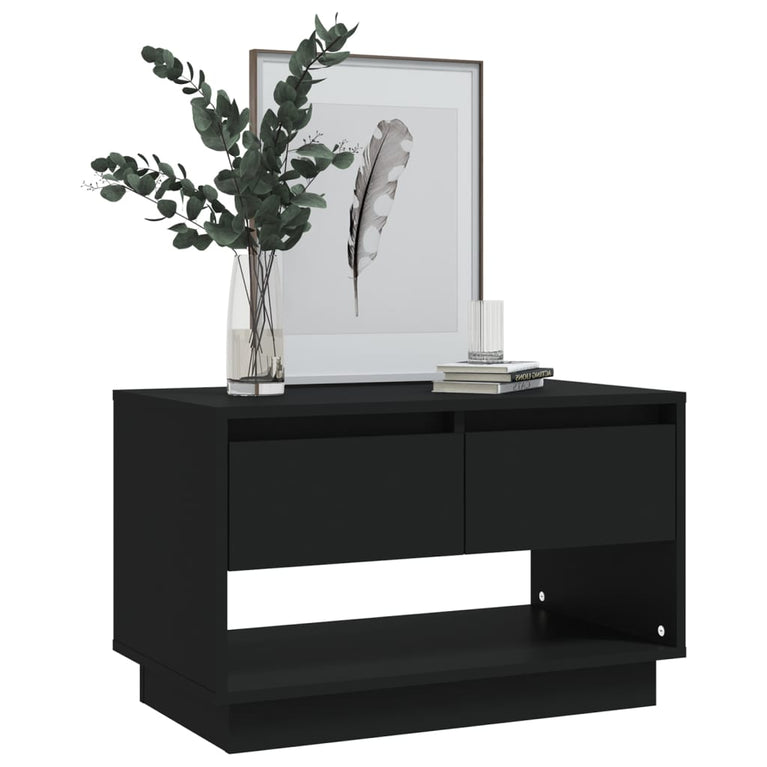 Tv-meubel 70x41x44 cm spaanplaat zwart MeubelReus
