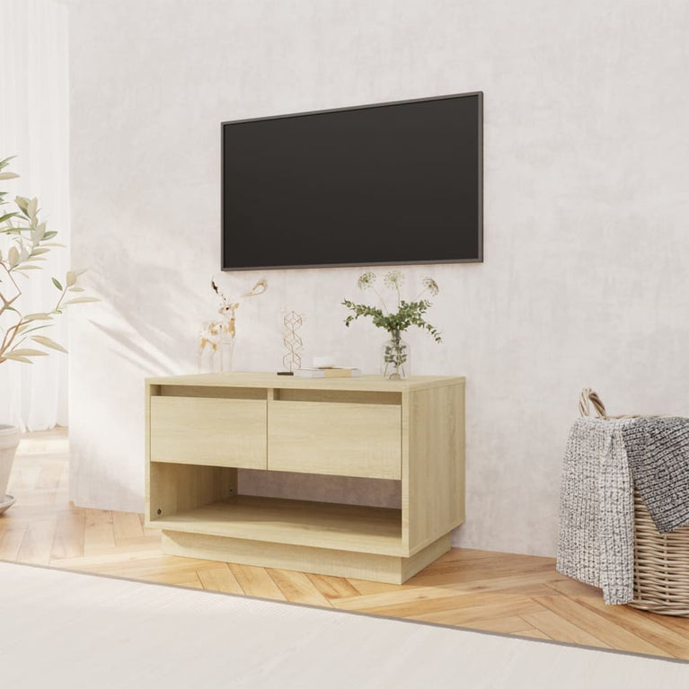 Tv-meubel 70x41x44 cm spaanplaat sonoma eikenkleurig MeubelReus