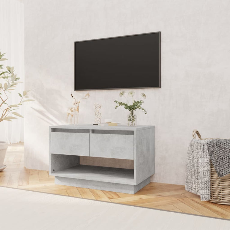 Tv-meubel 70x41x44 cm spaanplaat betongrijs MeubelReus