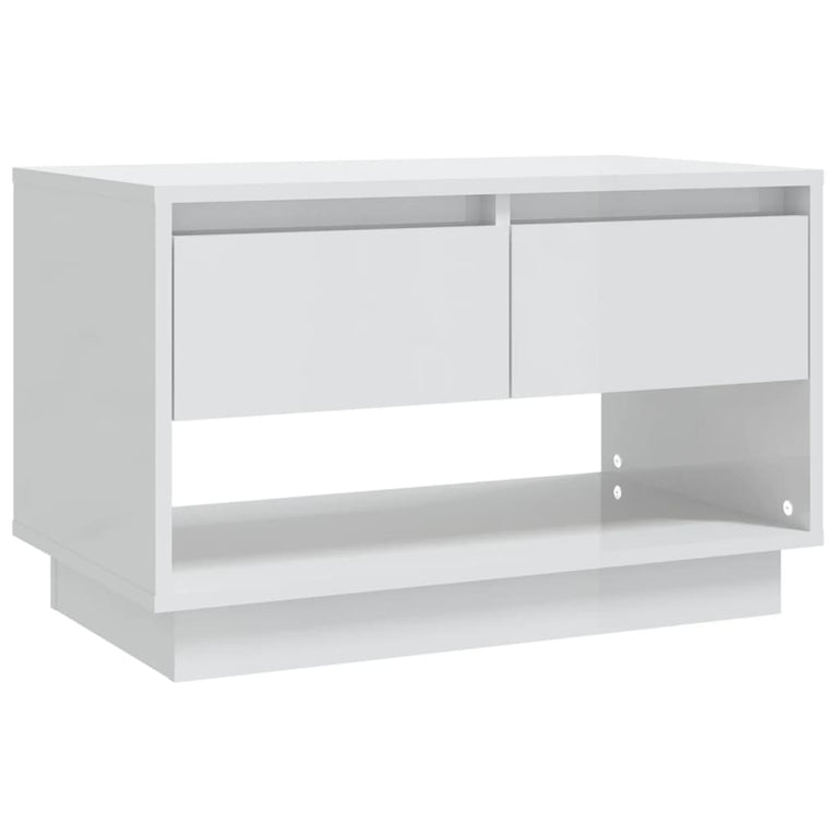 Tv-meubel 70x41x44 cm spaanplaat hoogglans wit MeubelReus