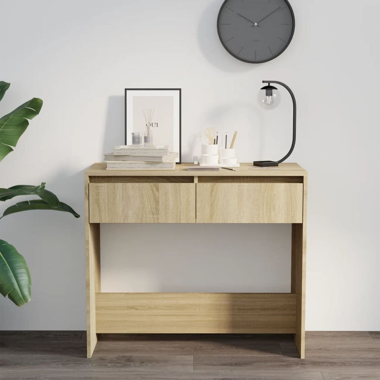 Wandtafel 89x41x76,5 cm staal sonoma eikenkleurig MeubelReus