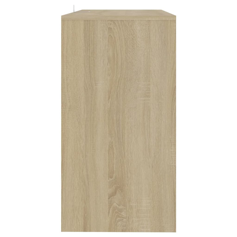 Wandtafel 89x41x76,5 cm staal sonoma eikenkleurig MeubelReus