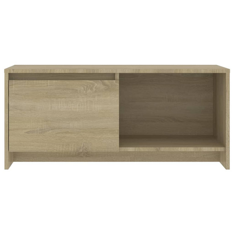Tv-meubel 90x35x40 cm spaanplaat sonoma eikenkleurig MeubelReus