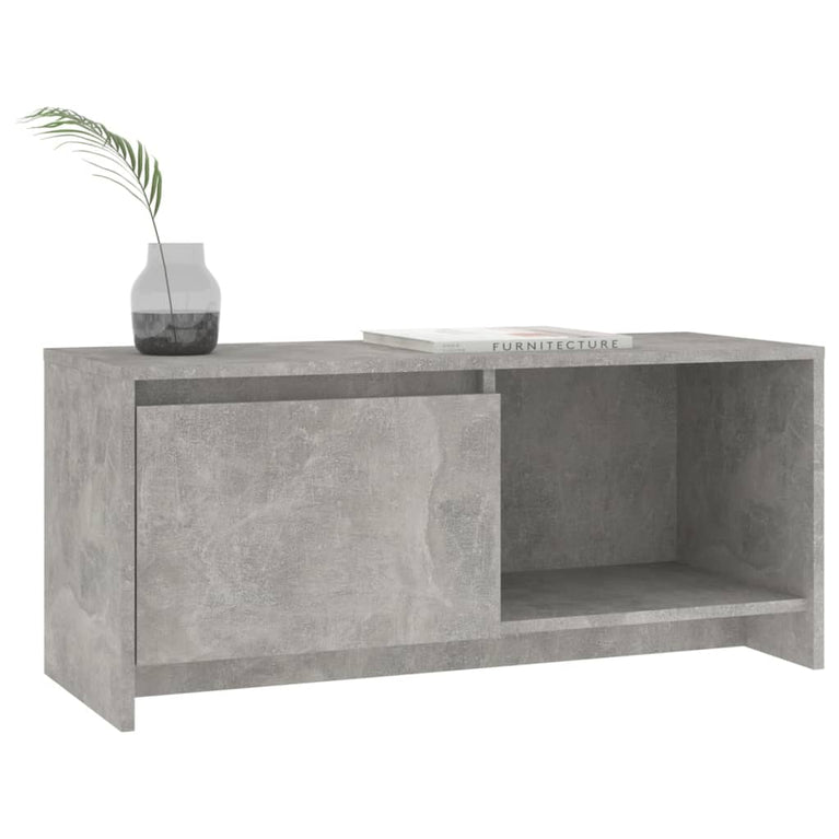 Tv-meubel 90x35x40 cm spaanplaat betongrijs MeubelReus