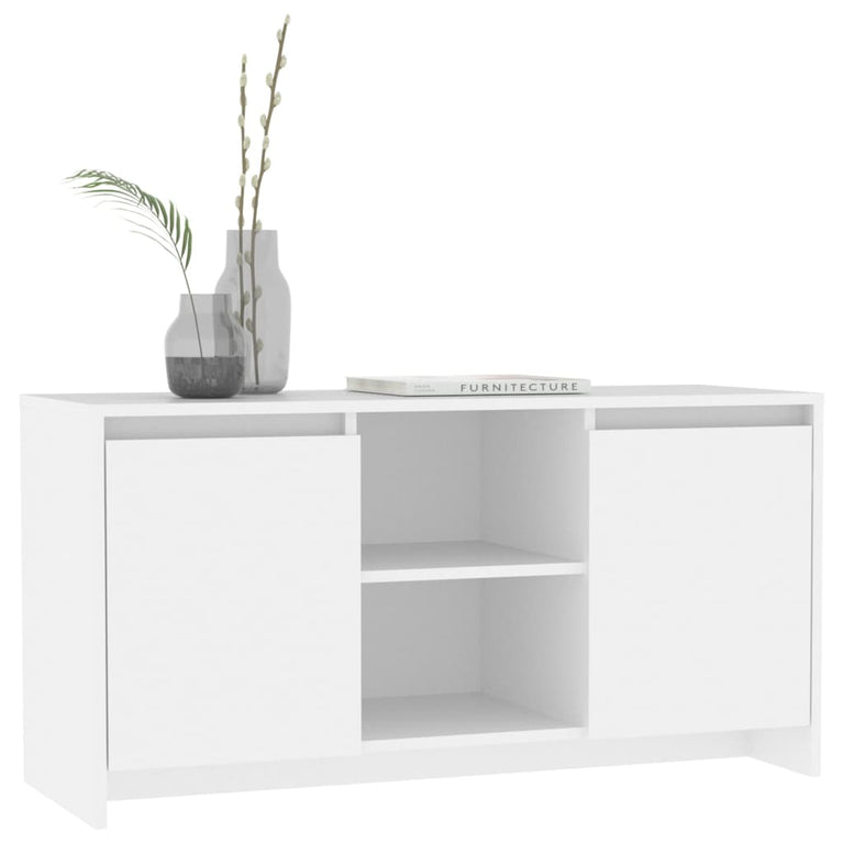 Tv-meubel 102x37,5x52,5 cm spaanplaat wit MeubelReus