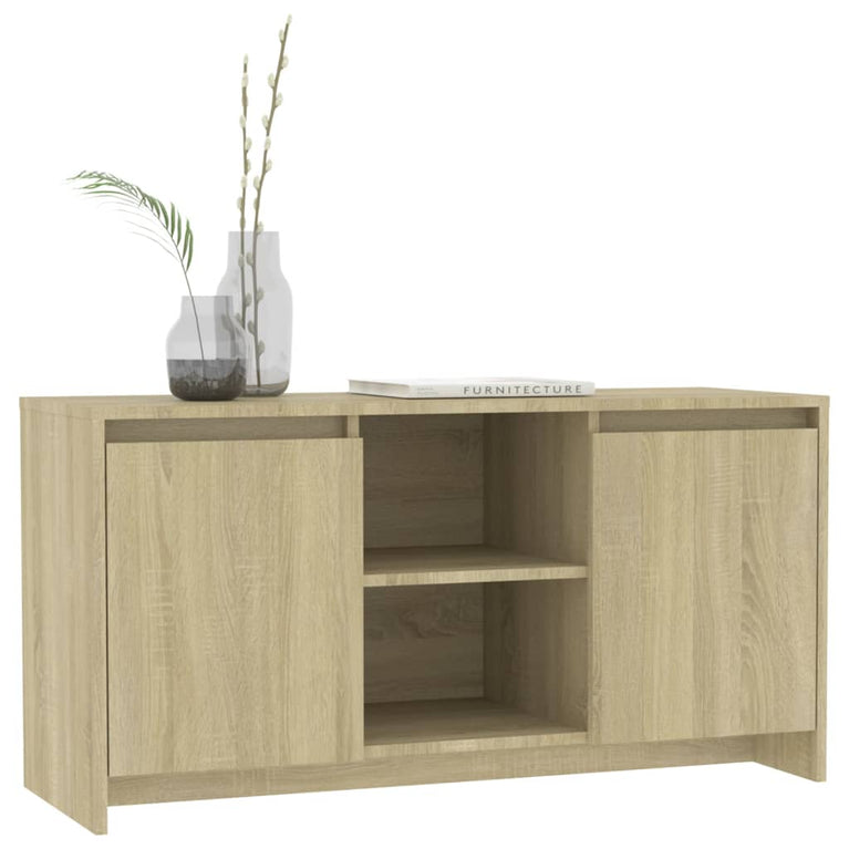 Tv-meubel 102x37,5x52,5 cm spaanplaat sonoma eikenkleurig MeubelReus