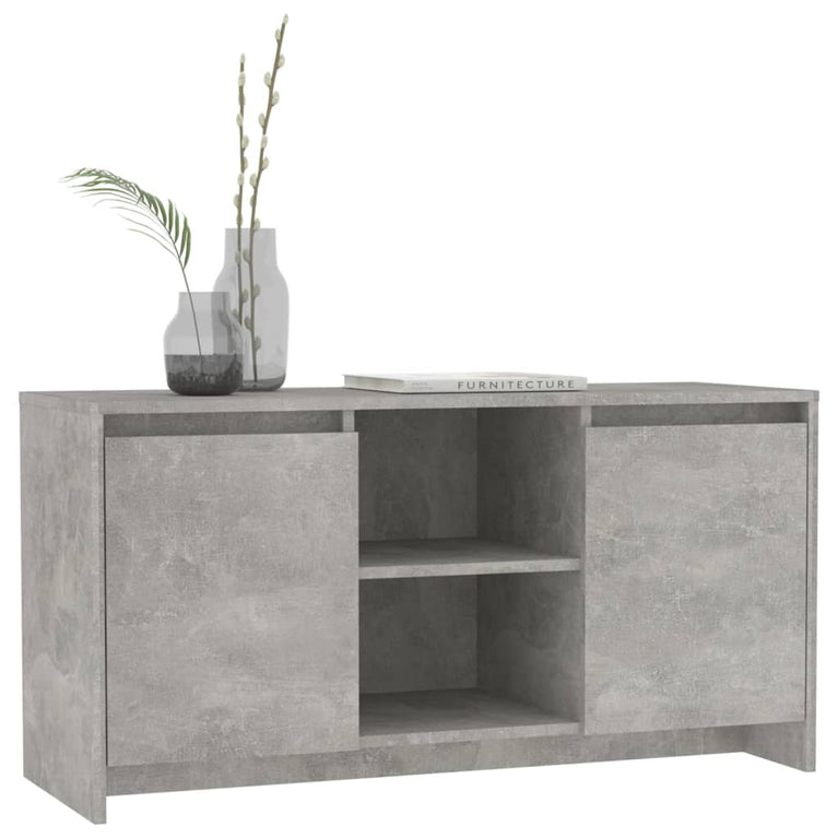 Tv-meubel 102x37,5x52,5 cm spaanplaat betongrijs MeubelReus