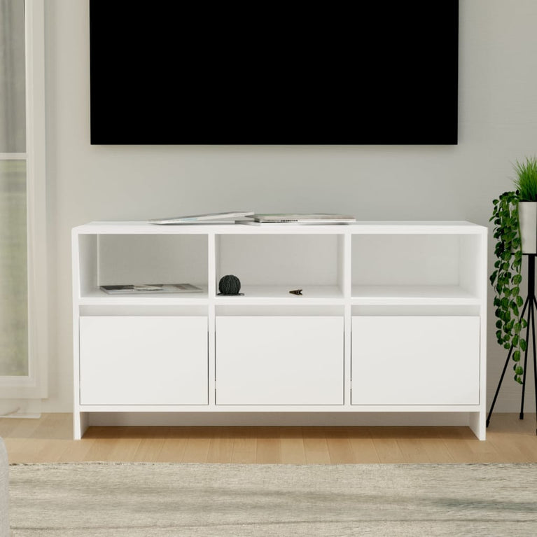 Tv-meubel 102x37,5x52,5 cm spaanplaat wit MeubelReus