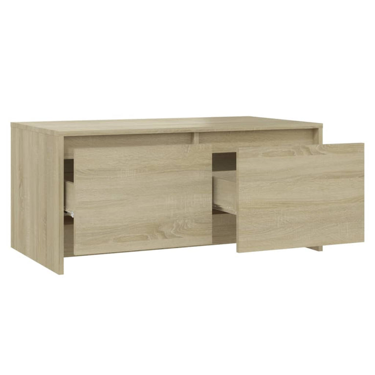 Salontafel 90x50x41,5 cm spaanplaat sonoma eikenkleurig MeubelReus