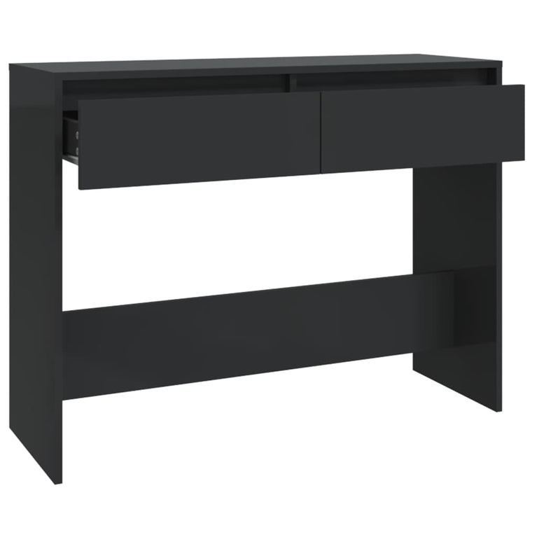 Wandtafel 100x35x76,5 spaanplaat zwart MeubelReus