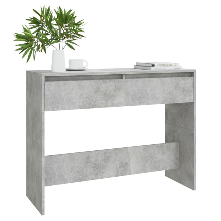 Wandmeubel 100x35x75,5 cm spaanplaat betongrijs MeubelReus