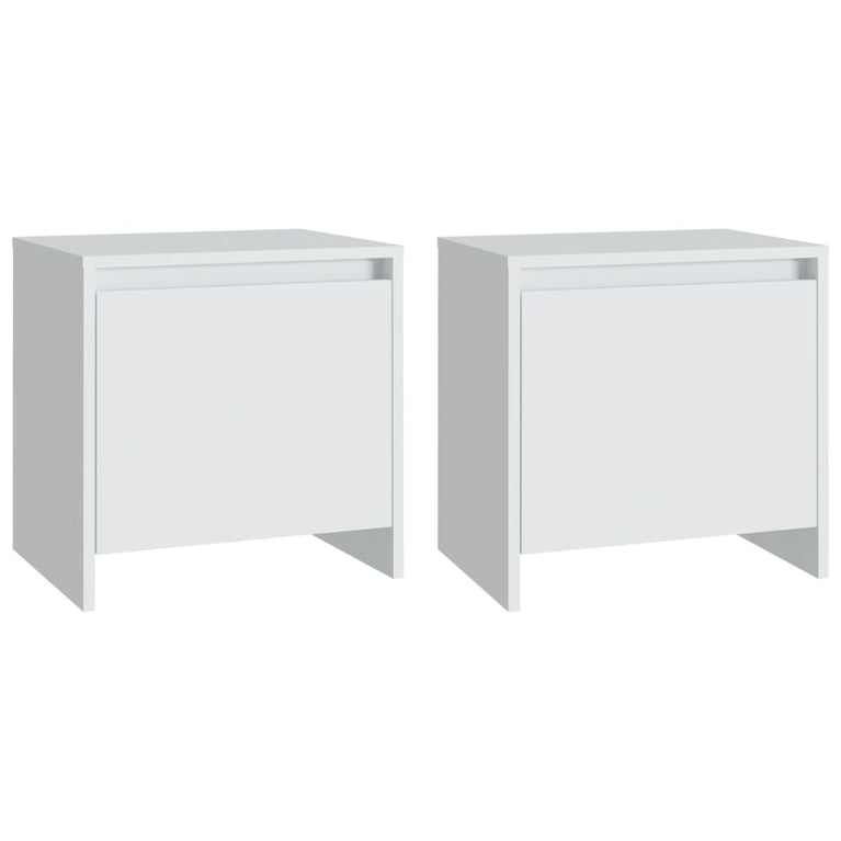 Nachtkastjes 2 st 45x34x44,5 cm spaanplaat wit MeubelReus